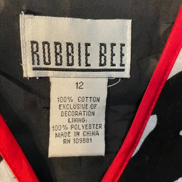 Vintage Robbie Bee Zebra Print Dress Size 12 - Picture 6 of 8